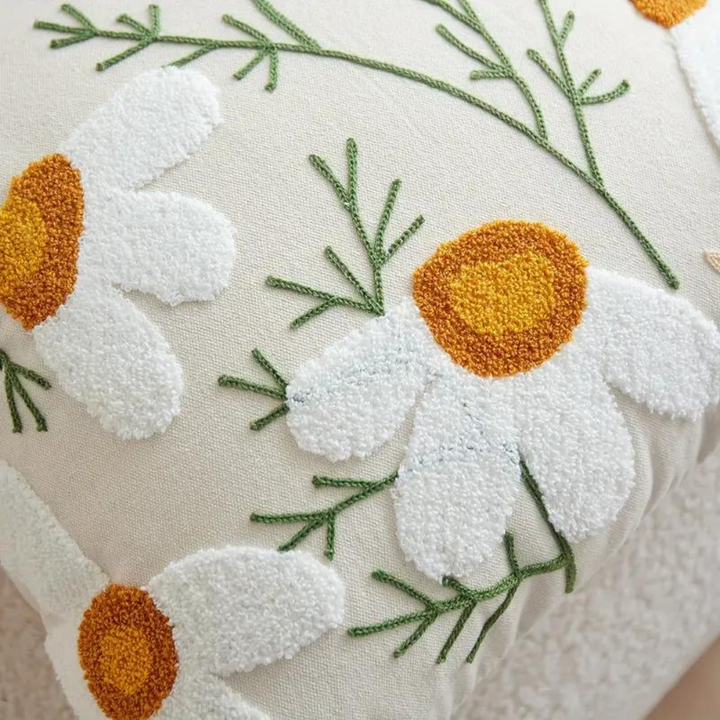 Housse de coussin à feuillage tissé 45 x 45 cm – vue 08