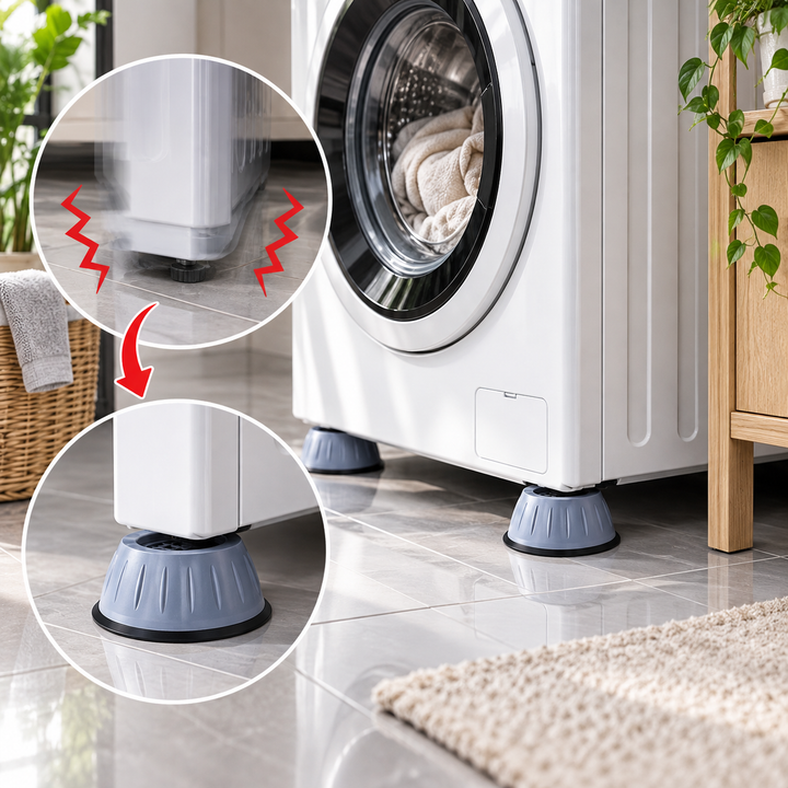 Patins anti-vibration pour lave-linge, lot de 4
