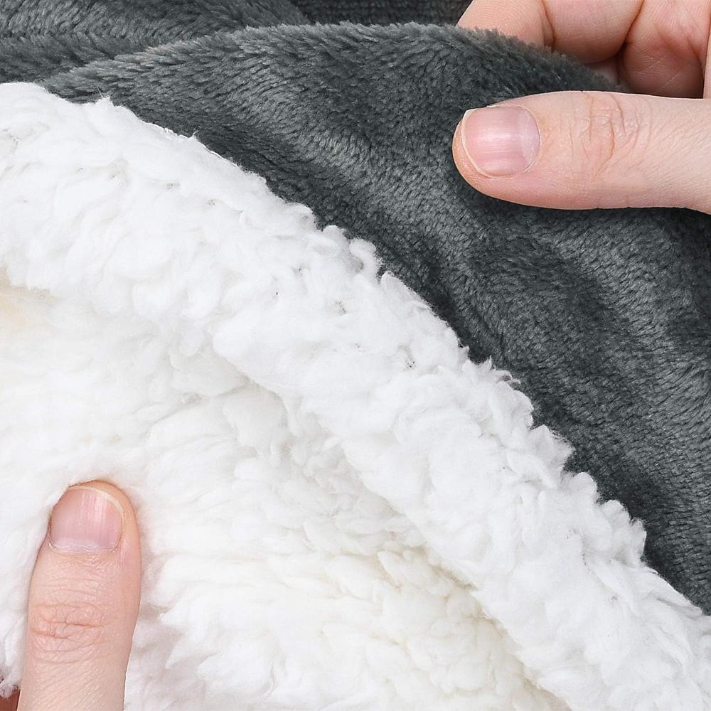 Wendedecke aus Samt und Sherpa