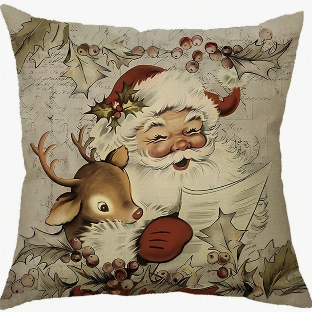 Kissenbezug Weihnachten Landhausstil 45x45 cm