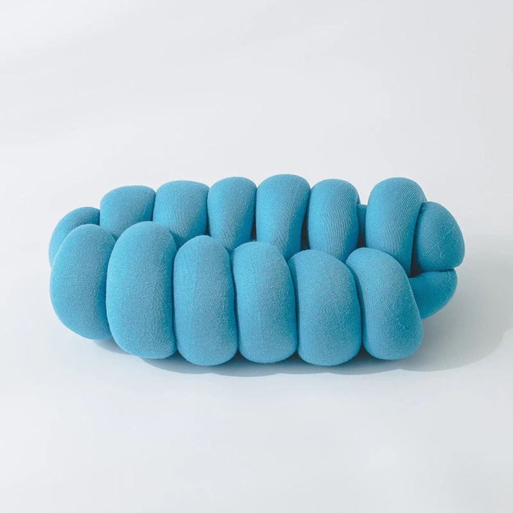 Elliptisches Knotenkissen 45 x 25 x 15 cm