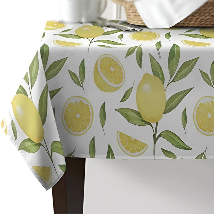 Tischdecke PVC Zitronenmotiv abwaschbar