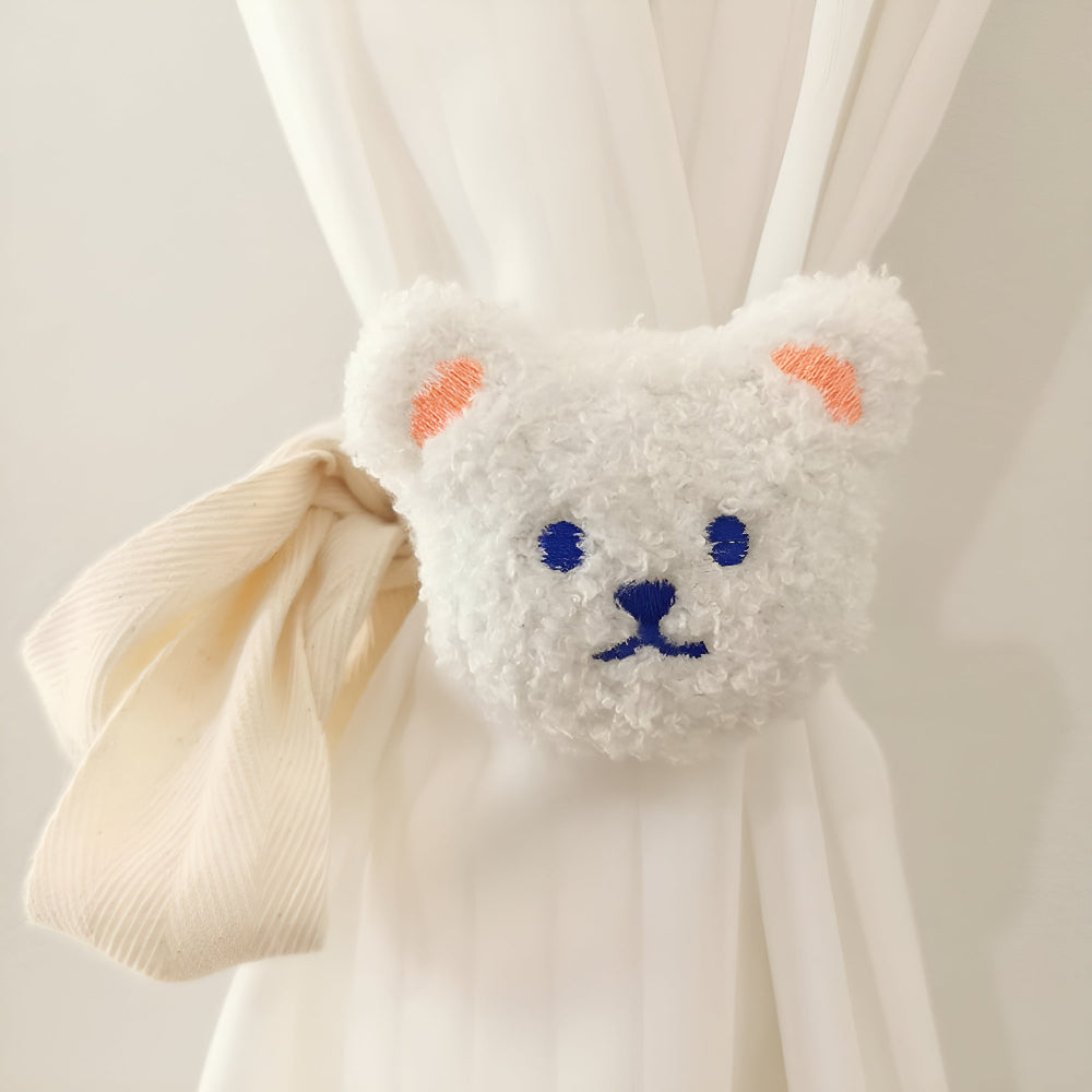 Vorhanghalter aus Plüsch in Teddybärform fürs Kinderzimmer