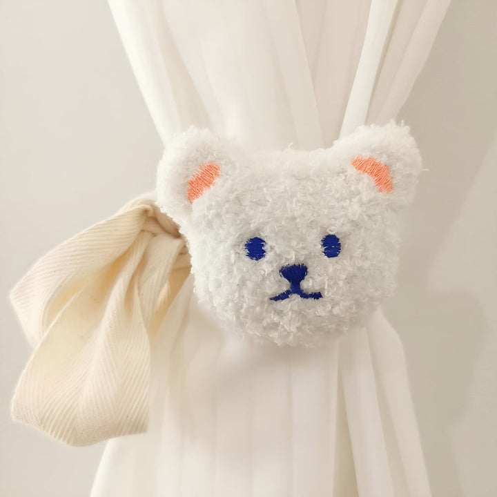Vorhanghalter aus Plüsch in Teddybärform fürs Kinderzimmer
