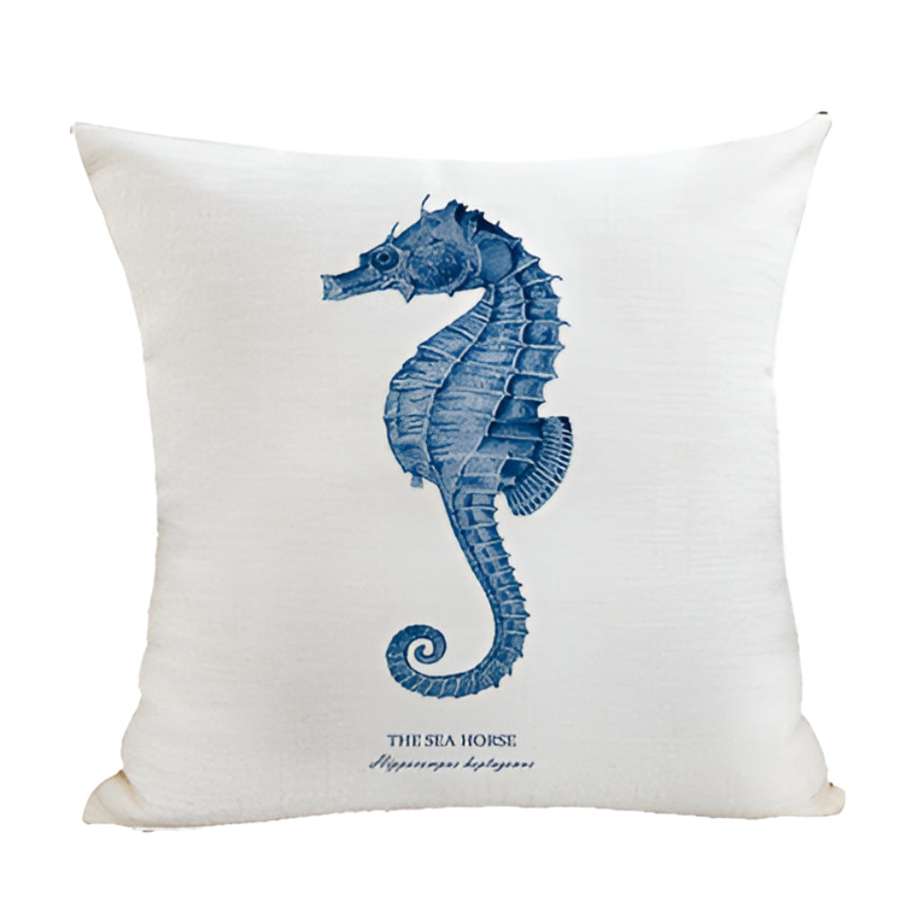 Kissenbezug bestickt maritime Motive 45x45 cm