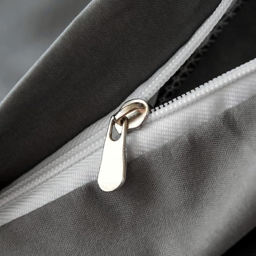 Bettwäsche-Set Zickzackmuster Plüsch 3-teilig