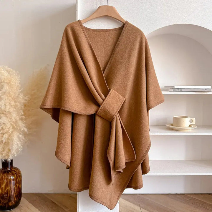 Poncho-Mantel dicht gewebt