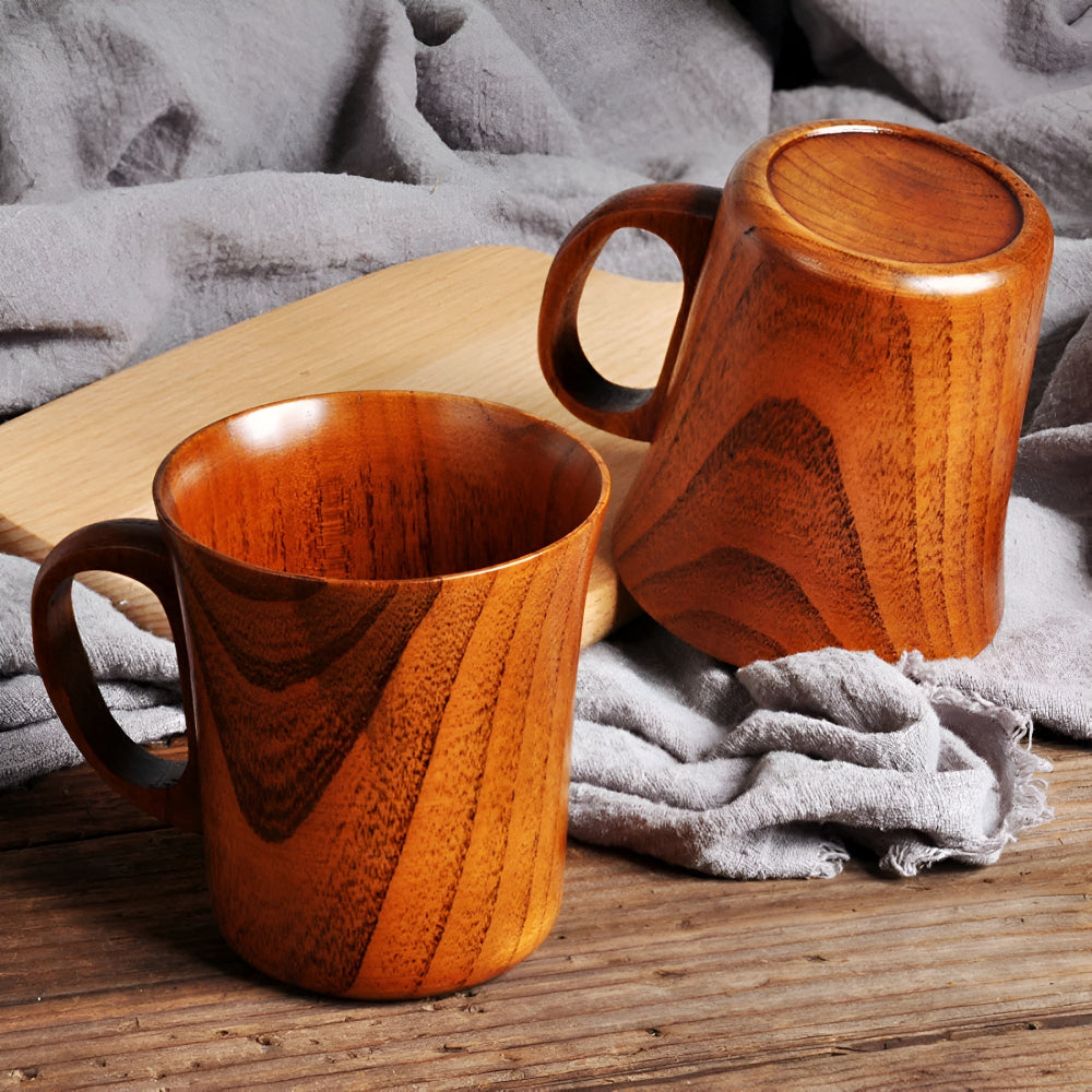 Mug en bois de style japonais