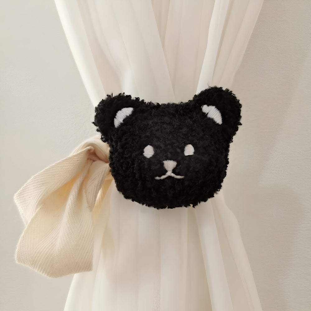 Vorhanghalter aus Plüsch in Teddybärform fürs Kinderzimmer