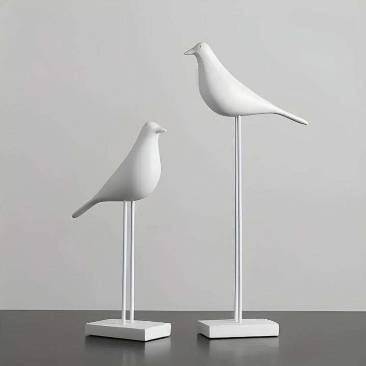 Figur Vogel minimalistisch Schwarz oder Weiß