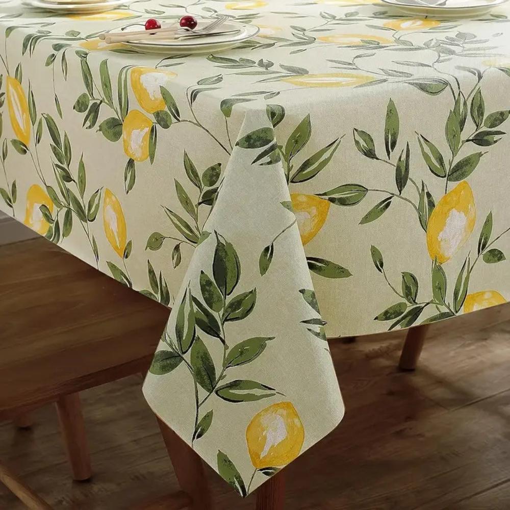 Tischdecke PVC Zitronenmotiv abwaschbar