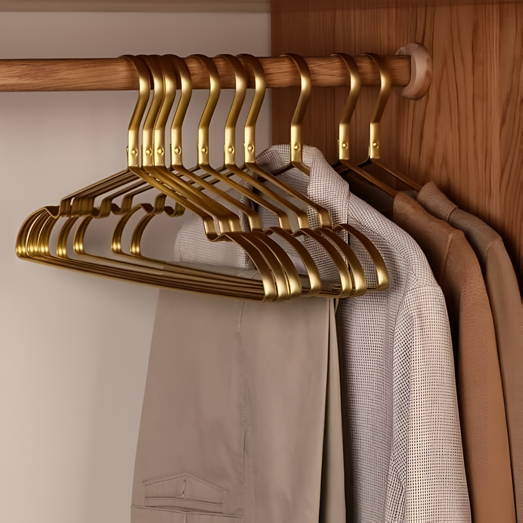 Kleiderbügel aus Aluminium, 10er-Set