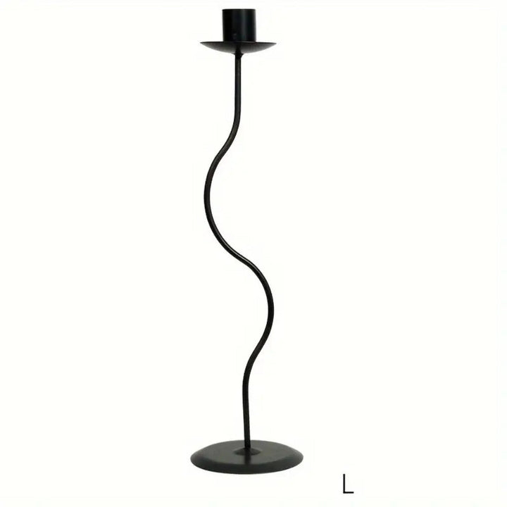 Kerzenhalter Eisen Wellenform