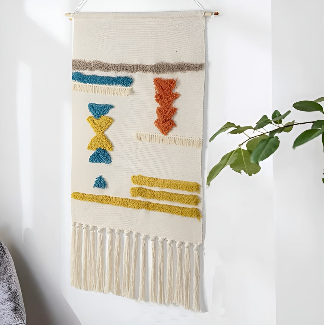 Wandbehang mit Fransen