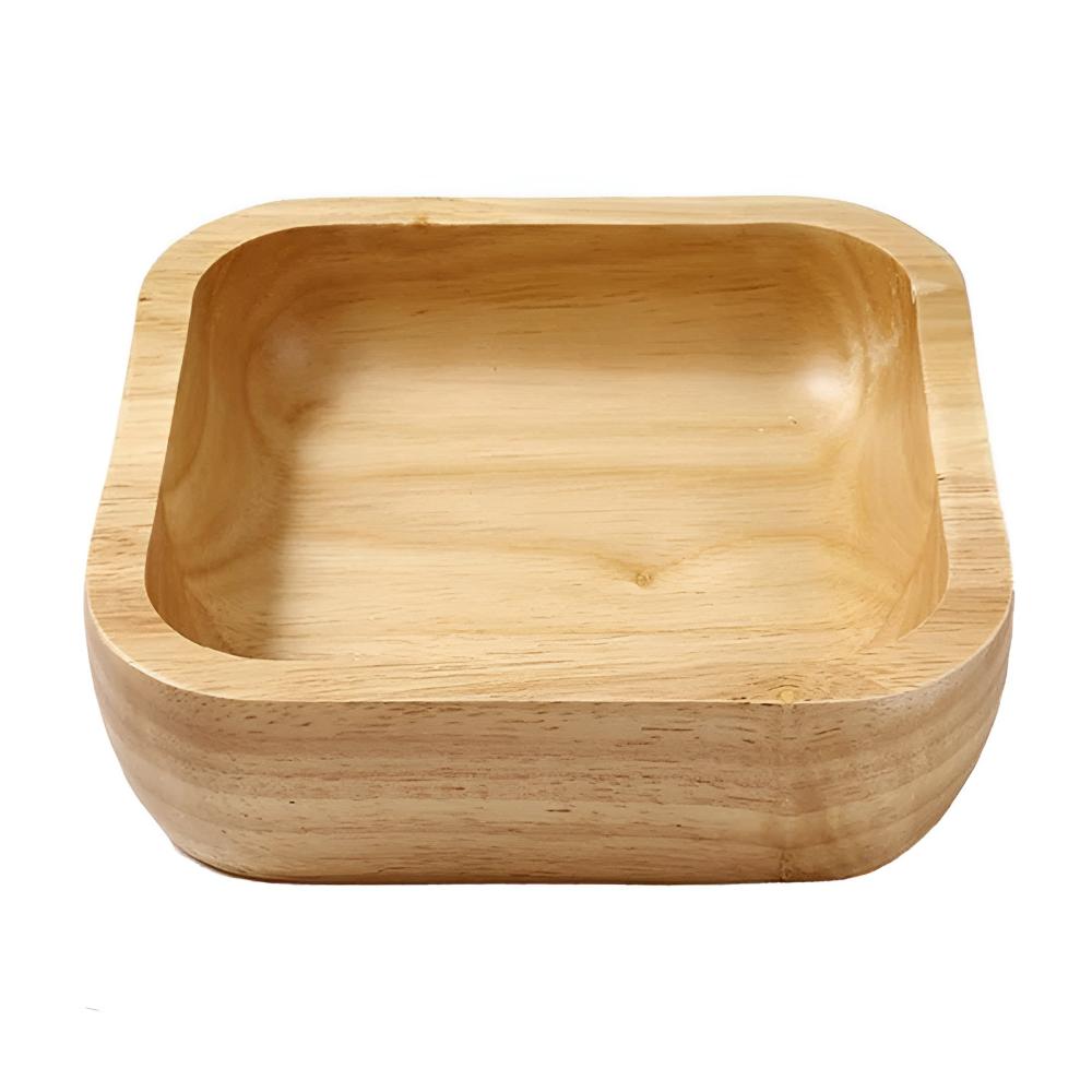 Quadratische Schale aus Kautschukholz