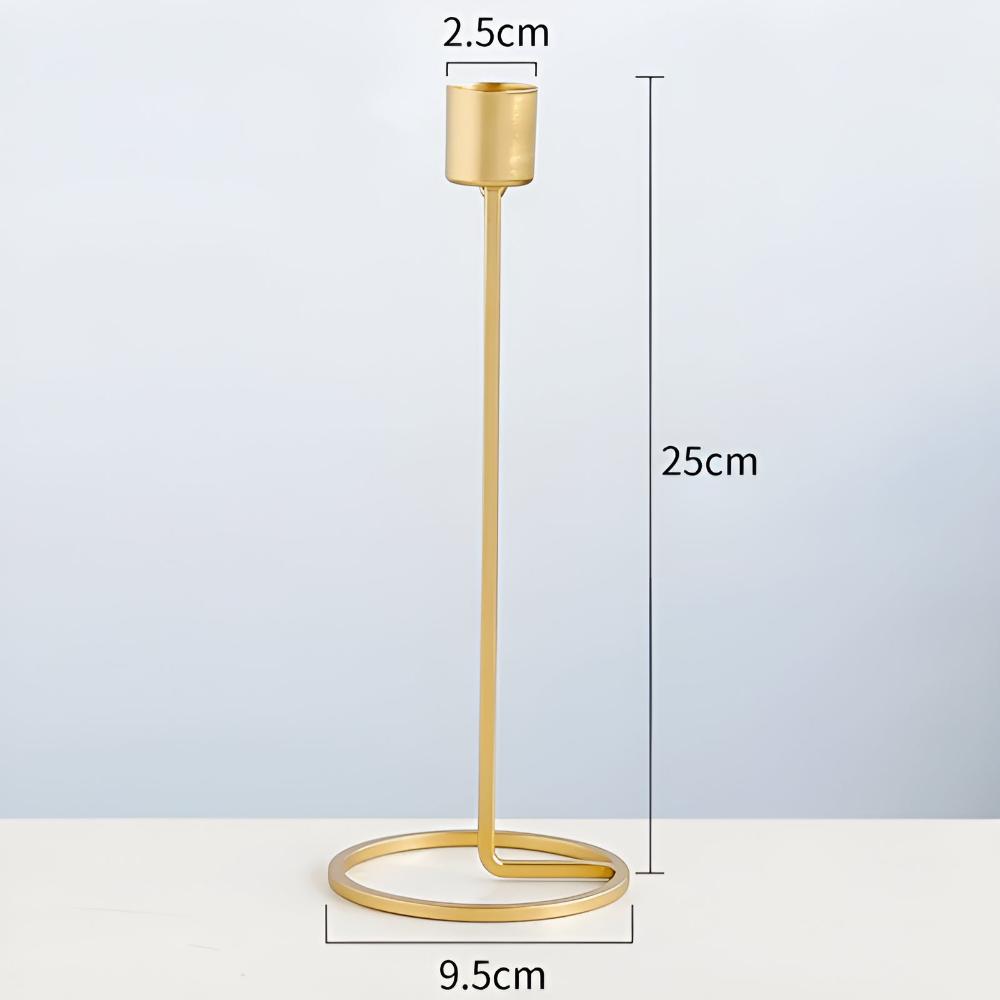 Kerzenhalter Metall goldfarben