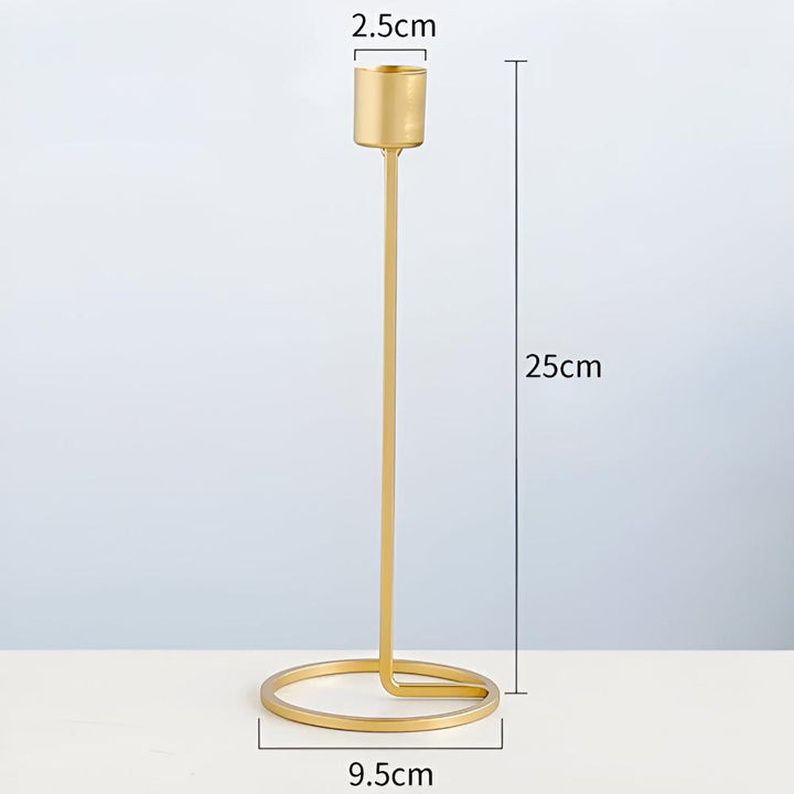Kerzenhalter Metall goldfarben