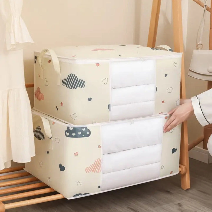 Sac de rangement en coton et polyester pour chambre d&