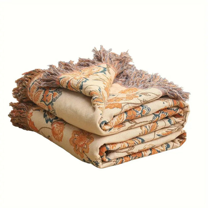 Rustikale Tagesdecke aus Baumwolle im Boho-Stil 200 x 230 cm