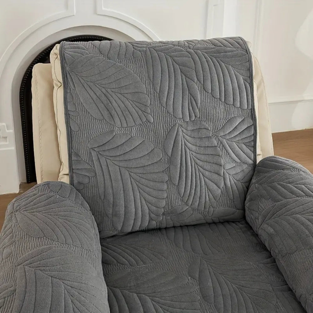 Sesselhusse mit Blattmuster 60 x 225 cm