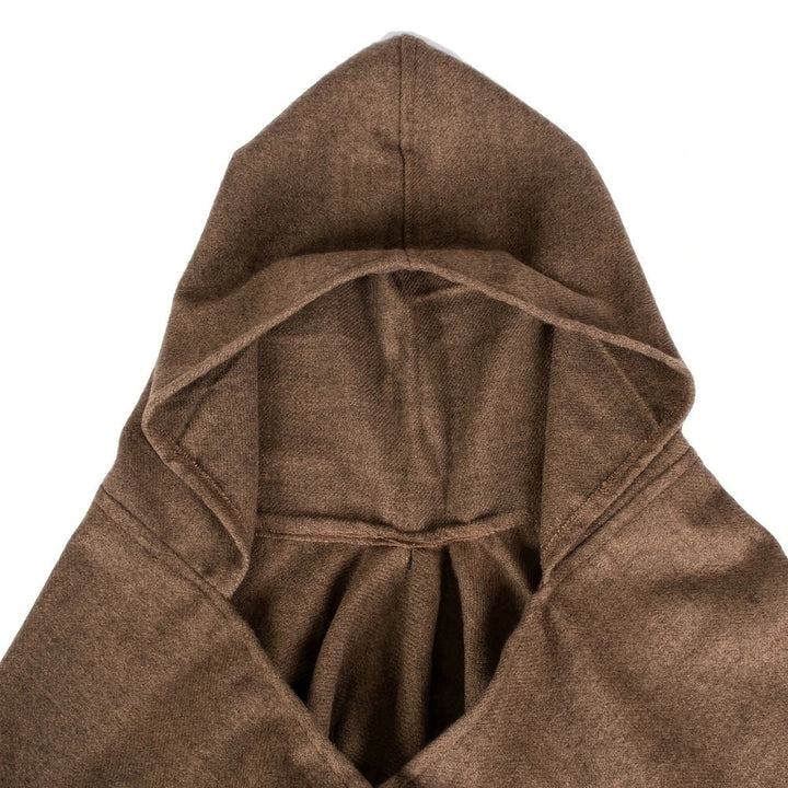 Poncho mit Kapuze Streifenmuster