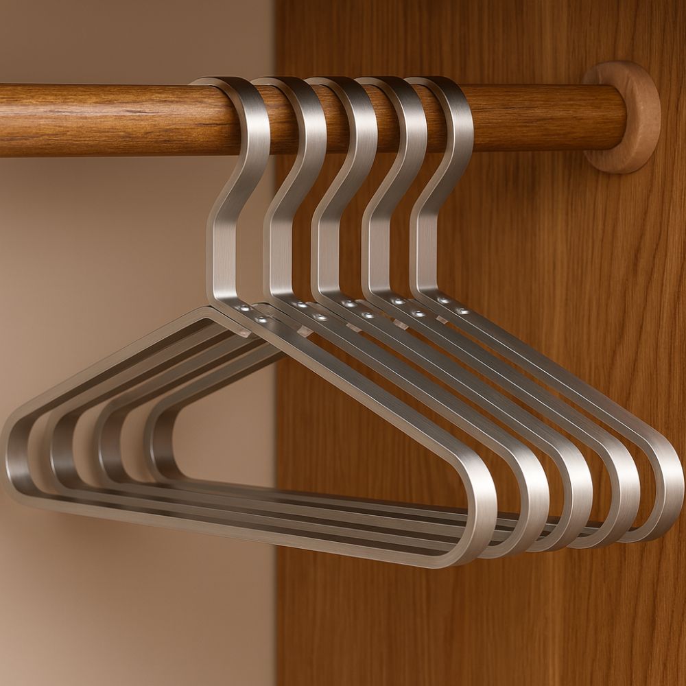 Kleiderbügel Aluminium schmal verstärkt