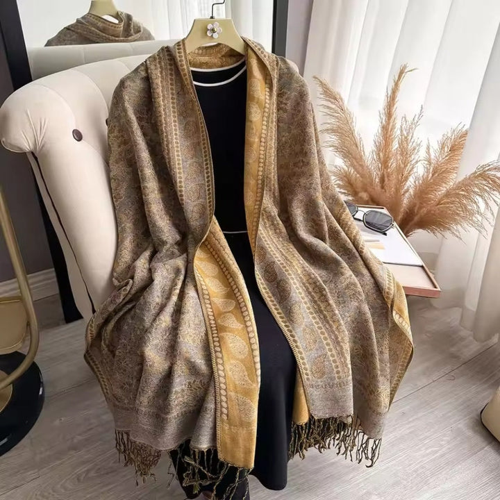 Schaltuch Boho-Blütenmuster