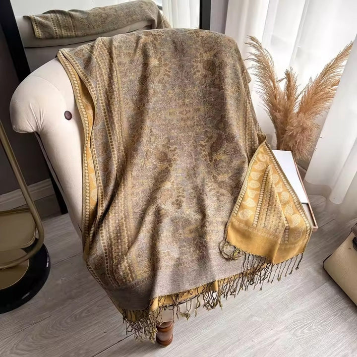 Schaltuch Boho-Blütenmuster