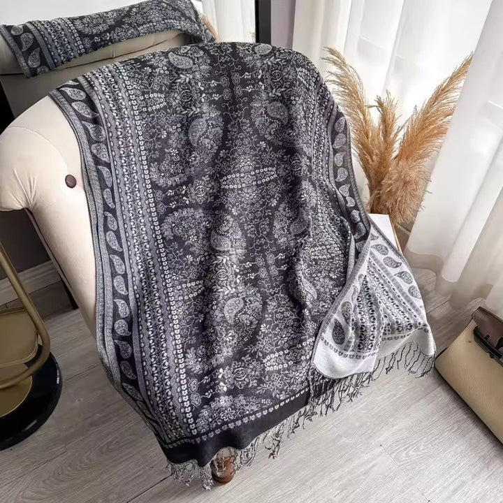 Schaltuch Boho-Blütenmuster