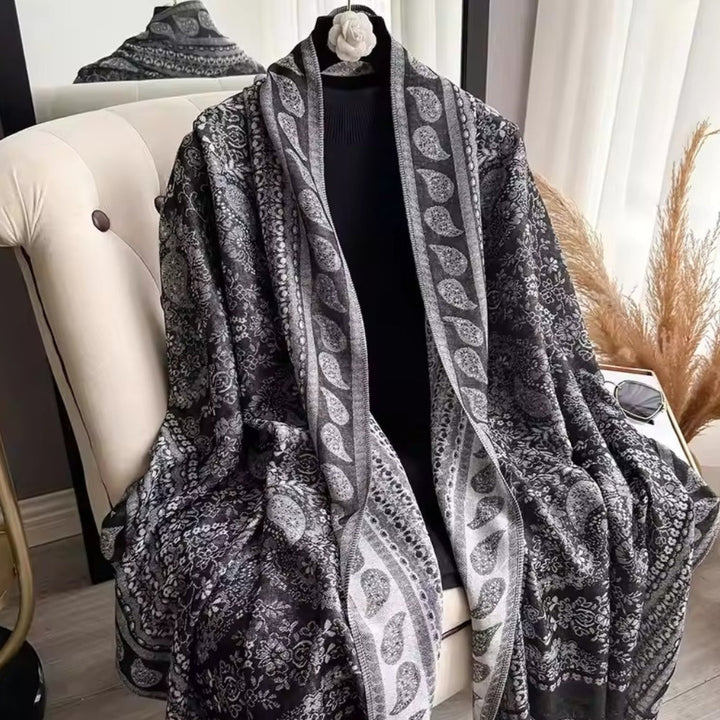 Schaltuch Boho-Blütenmuster