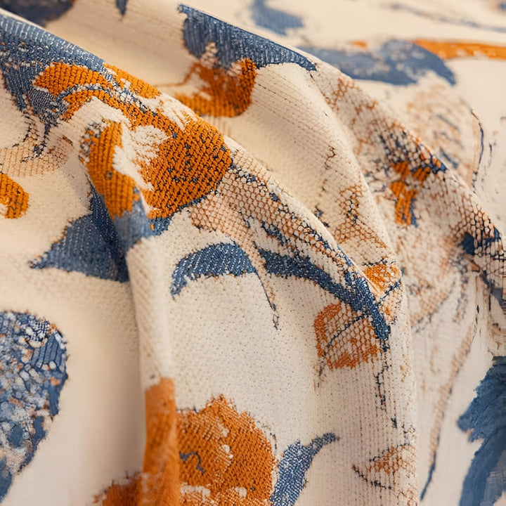 Chenille-Jacquard-Sofadecke mit Rankenmuster
