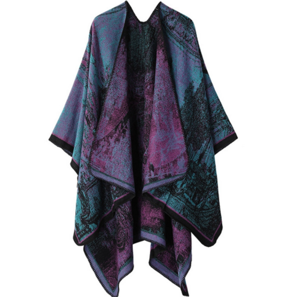 Cardigan-Schal Barockmuster unisex
