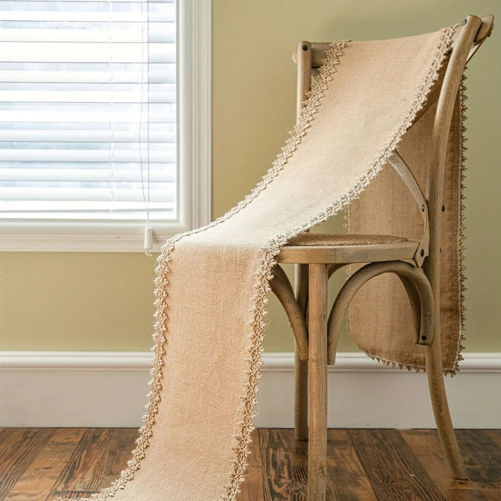 Jute-Tischläufer in schlichtem Design