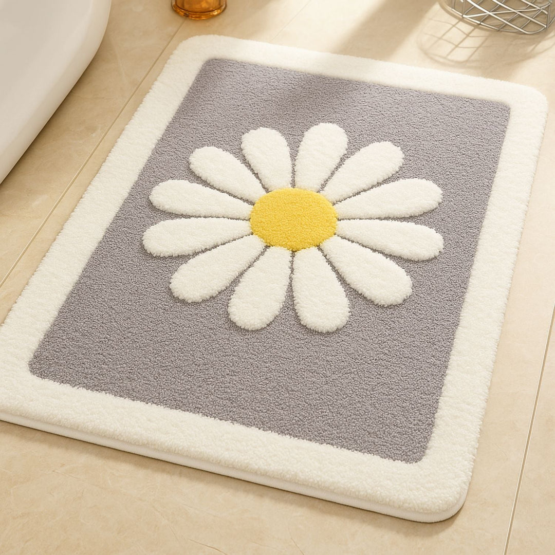 Badematte Gänseblümchenmotiv