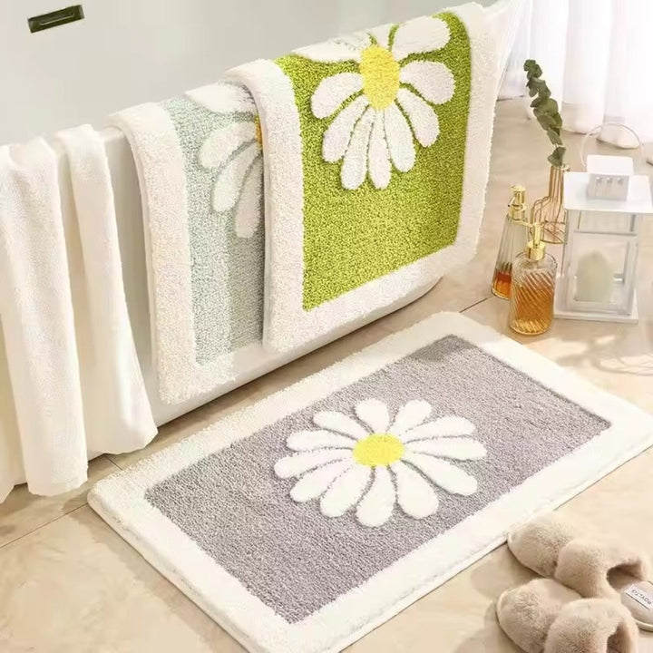 Badematte Gänseblümchenmotiv
