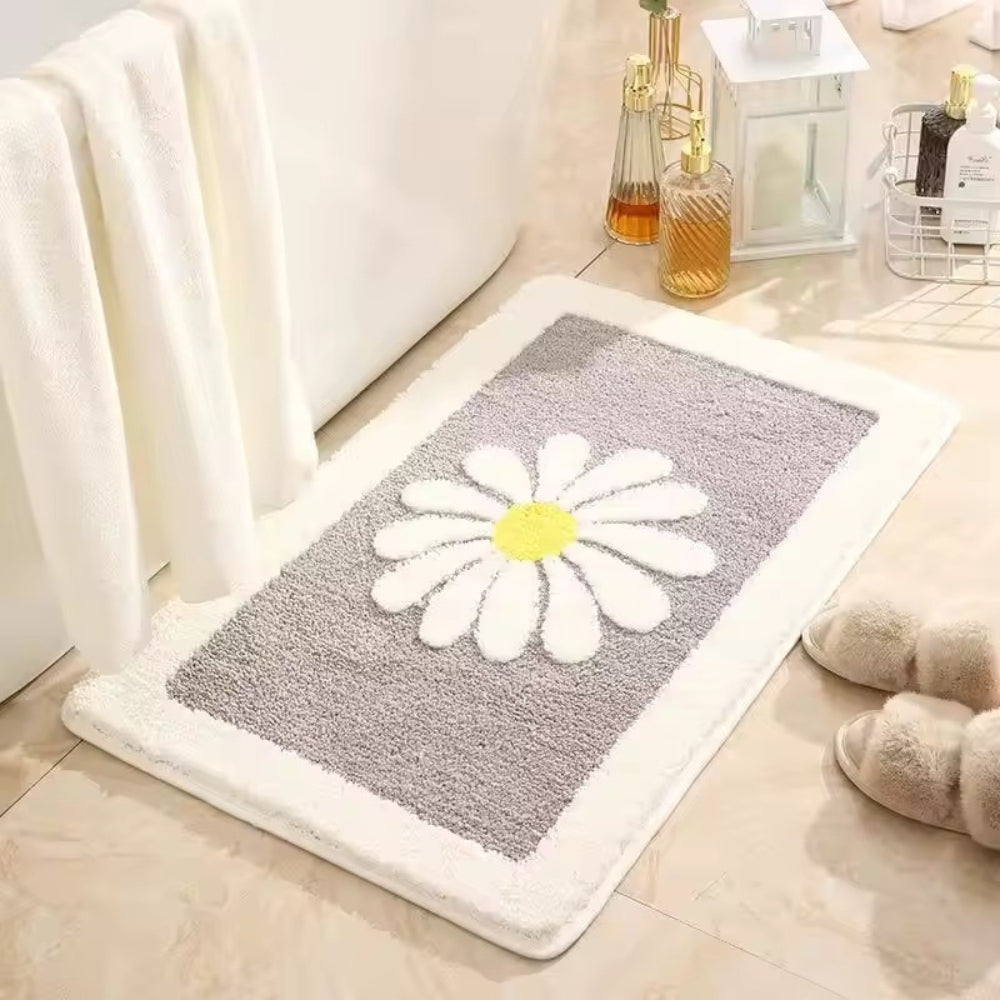 Badematte Gänseblümchenmotiv