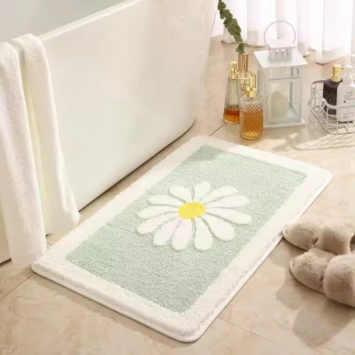 Badematte Gänseblümchenmotiv