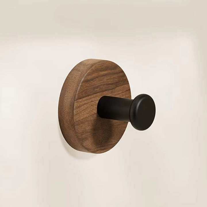Wandhaken Holz rund selbstklebend
