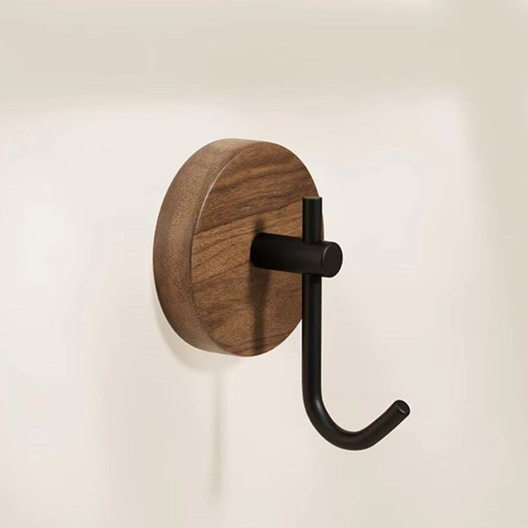 Wandhaken Holz rund selbstklebend