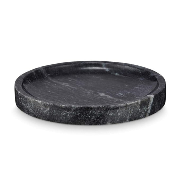 Runde Schmuckschale aus schwarzem Marmor