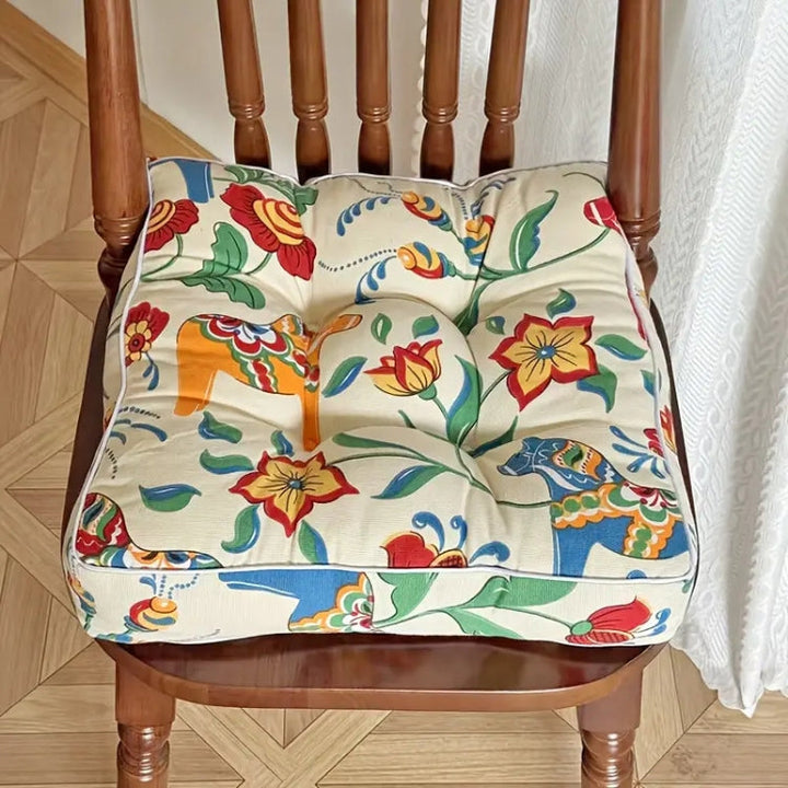 Stuhlkissen Boho getuftet 40x40x9 cm