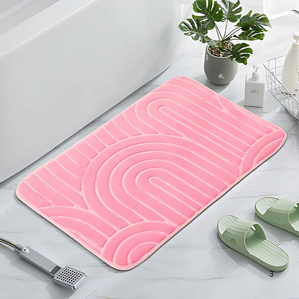 Weiche Badematte mit Bogenmuster