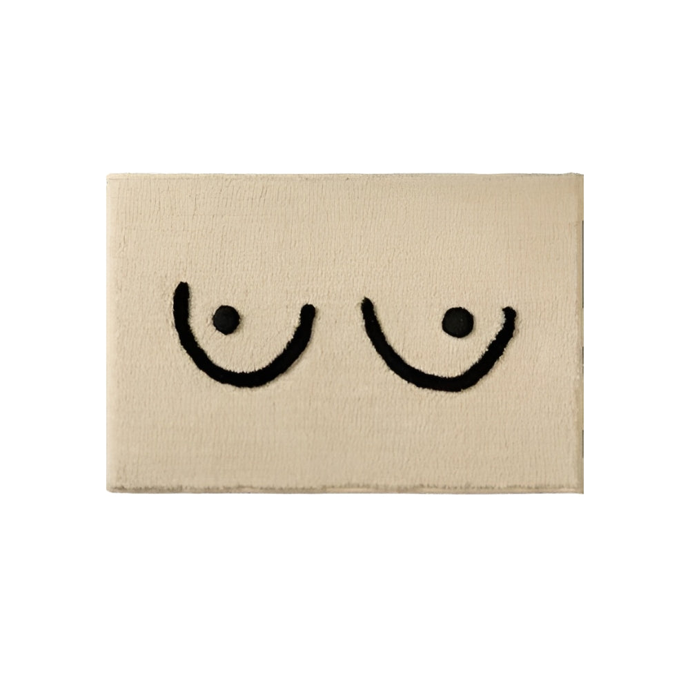Badematte flauschig gemustert