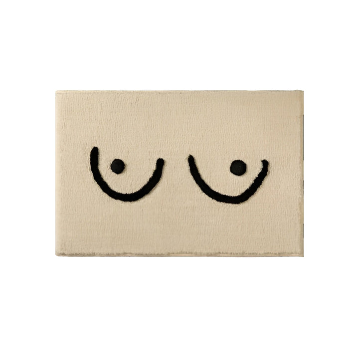 Badematte flauschig gemustert