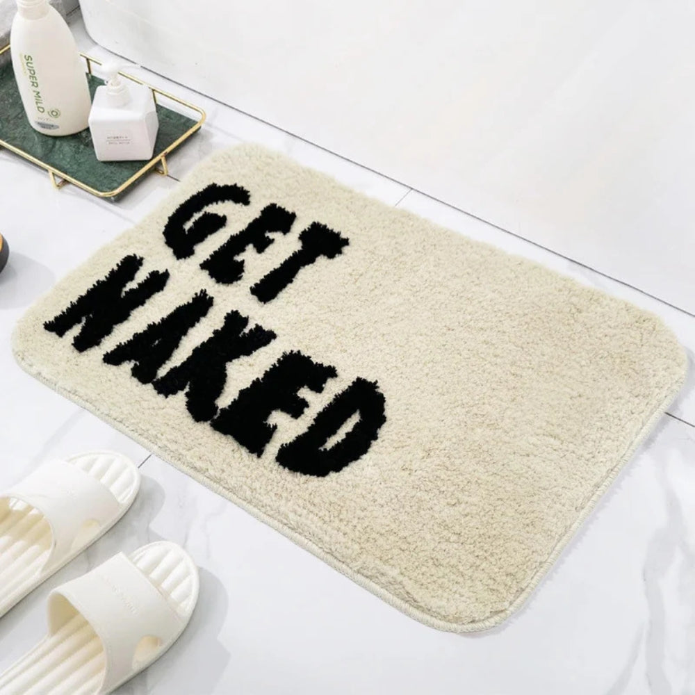 Badematte flauschig gemustert