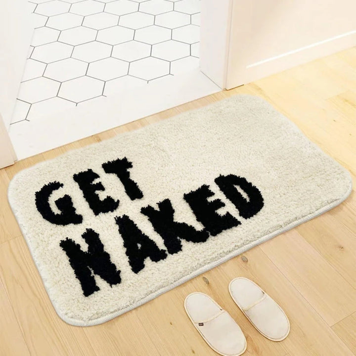 Badematte flauschig gemustert