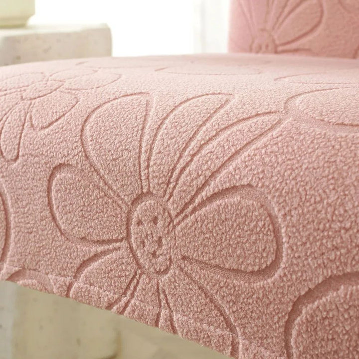 Stretch-Stuhlbezug mit Gänseblümchen