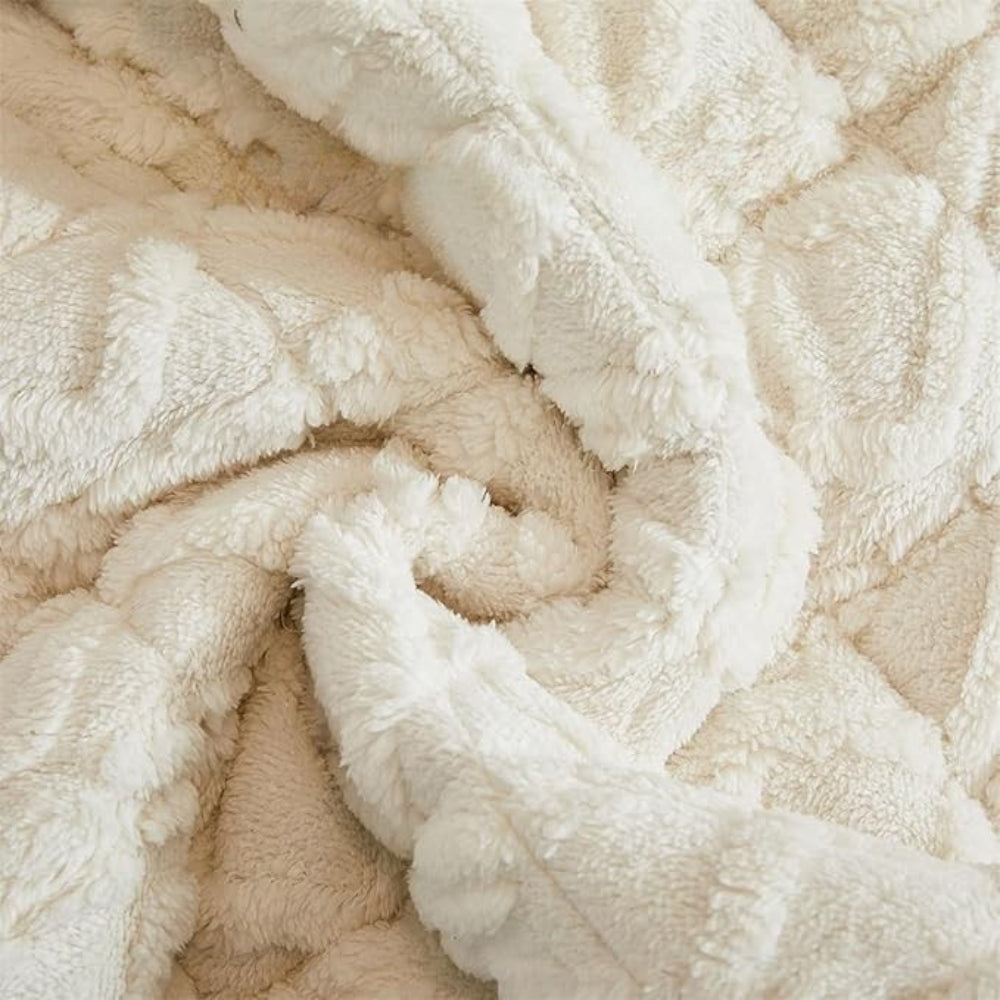 Sofaschoner Sherpa Plüsch gesteppt