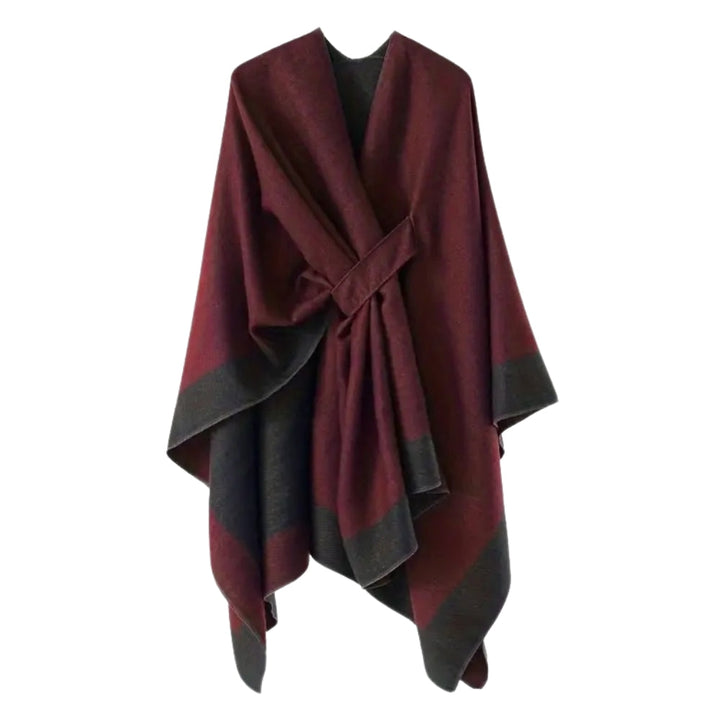 Poncho uni drapiert