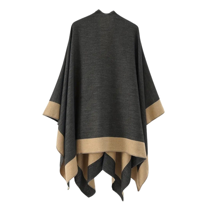 Poncho uni drapiert